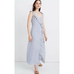 Madewell Ruffled Wrap Maxi Dress in Americana Floral